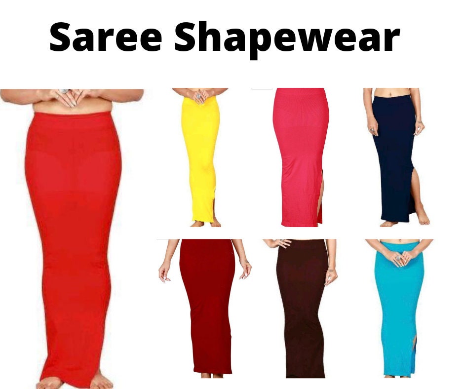 CRAZYBACHAT Women Microfiber Saree Shapewear Petticoat Waist Trimmer Thigh  Slimmer