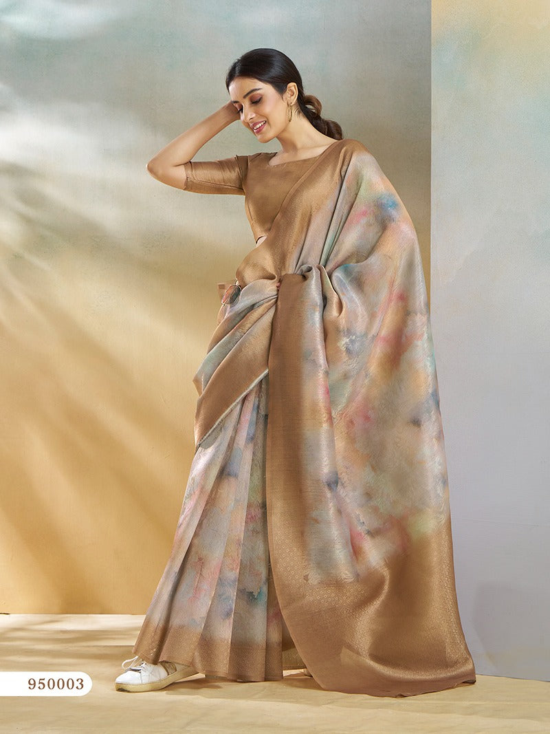 handloomed weaving koral silk saree