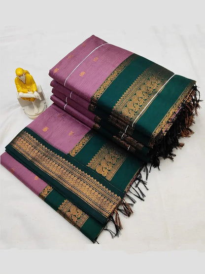 Mesmerizing shareds of colour kalyani cotton saree