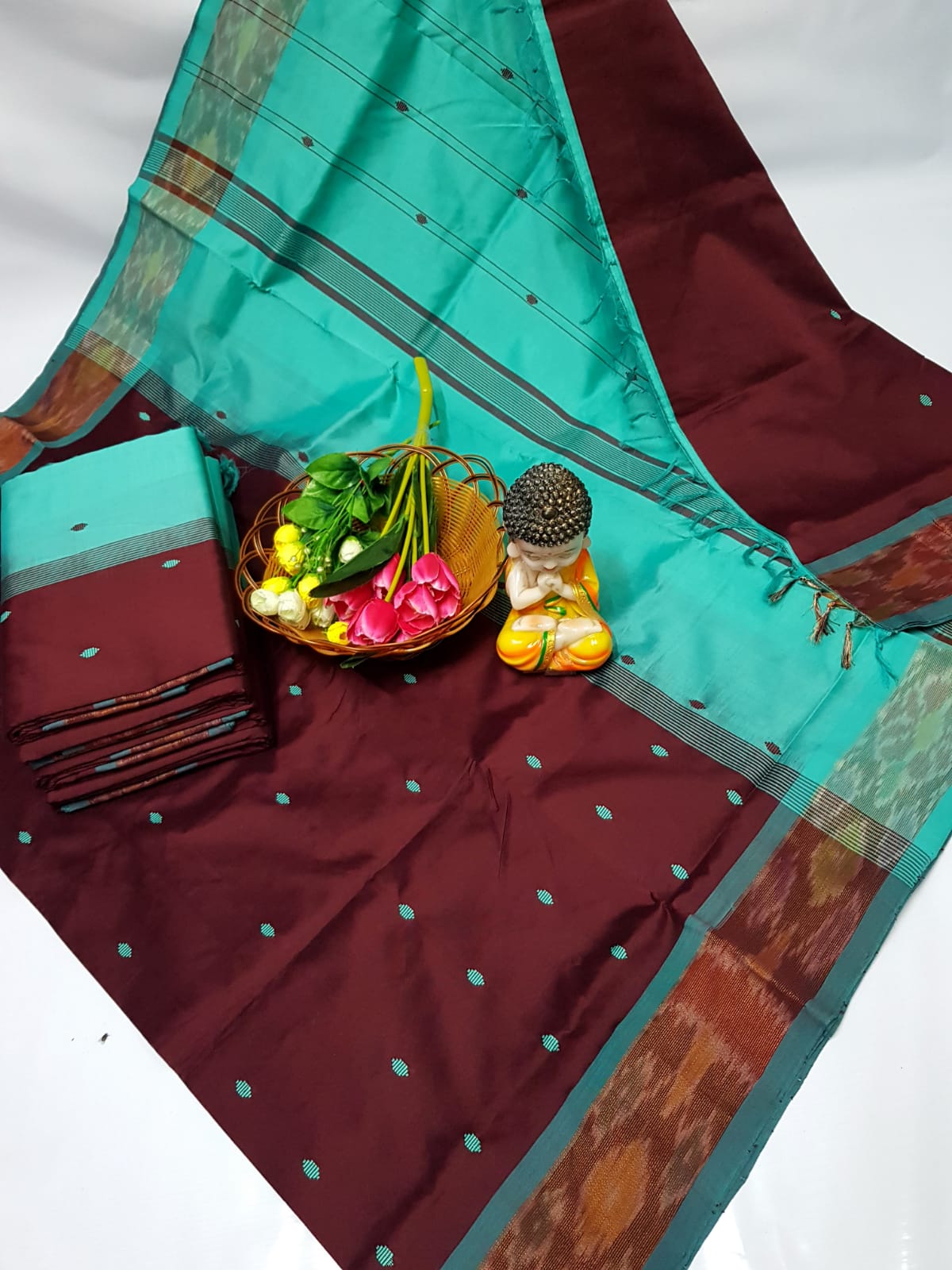 pochampally border tripura silk saree