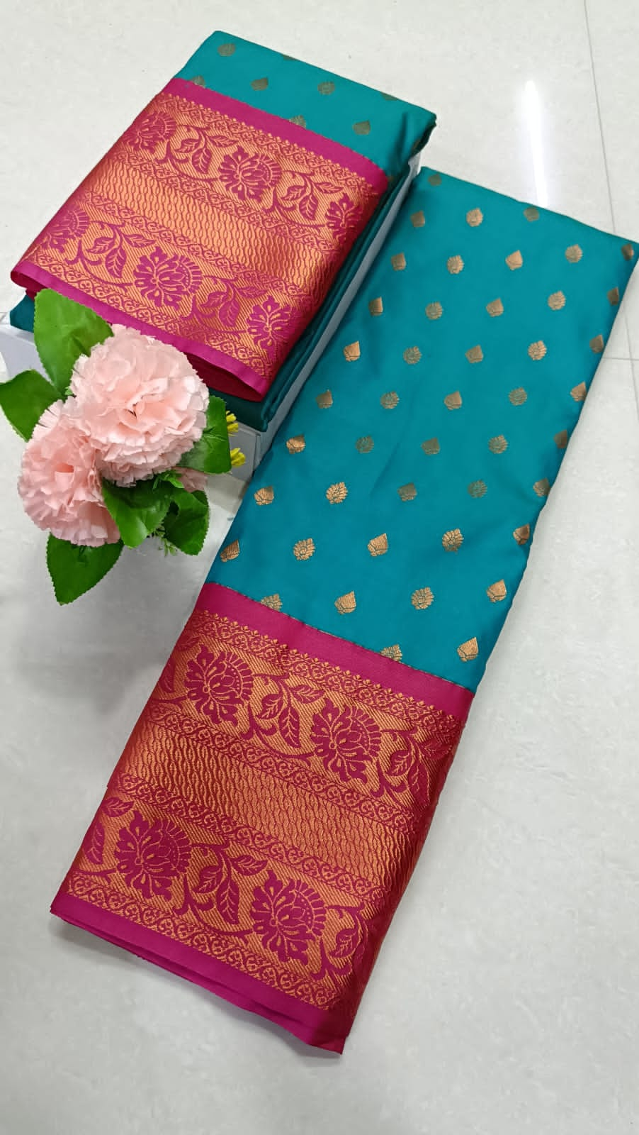 Synthetic pattu saree