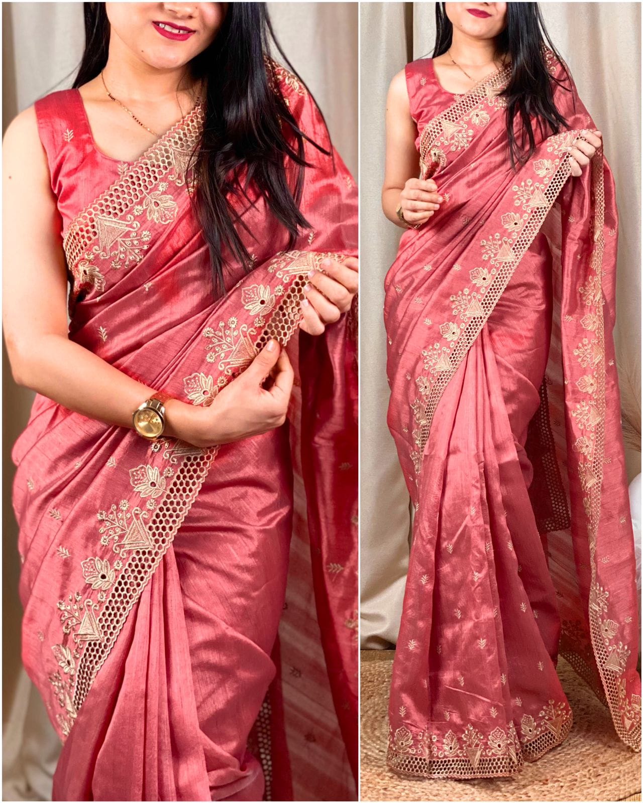 Pure Silk - Cutwork - Collection of Indian Dresses, Accessories & Clothing  in Ethnic Fashion