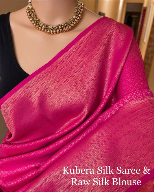 Semi Kubera pattu saree - Light weight soft silk saree