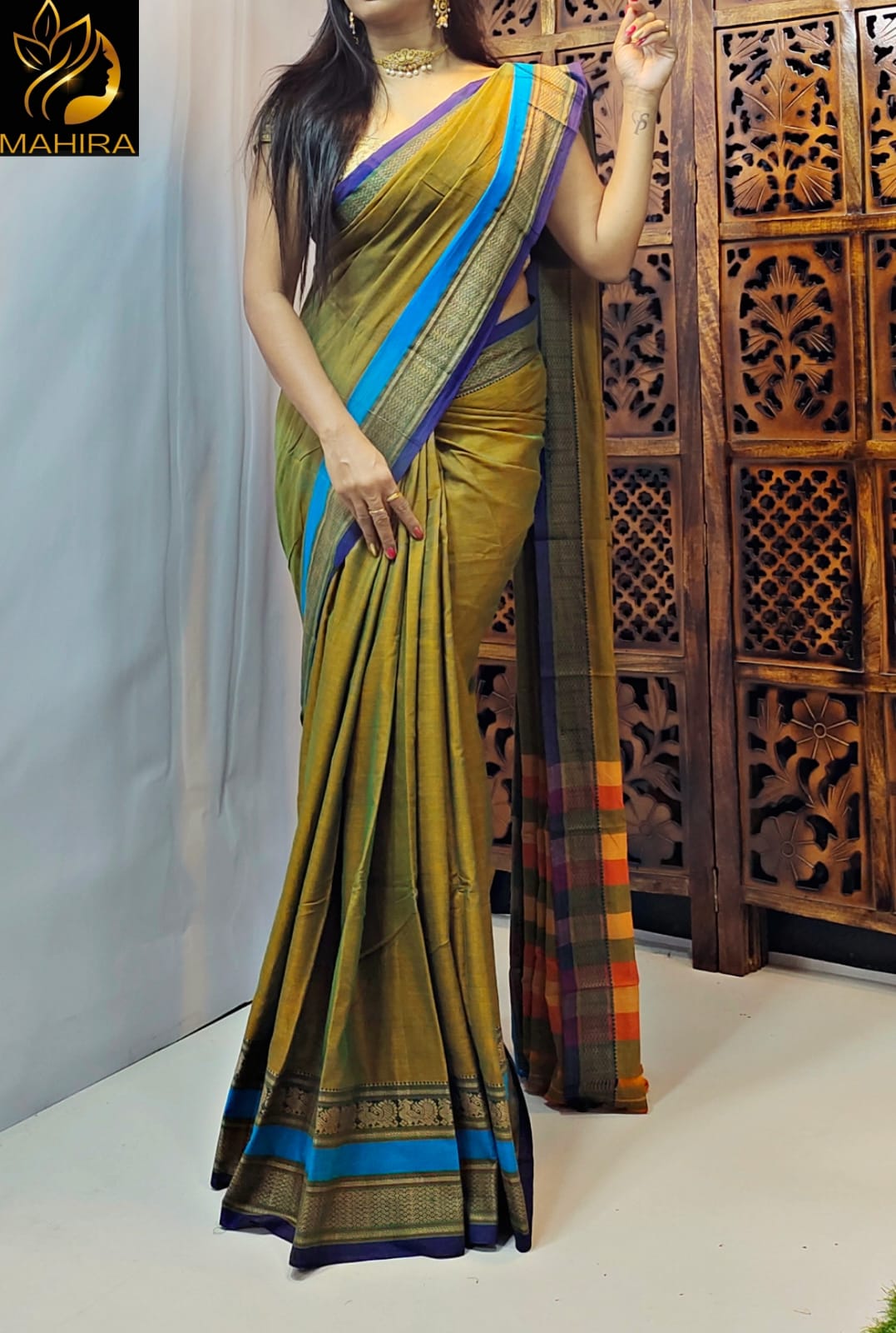 fcity.in - Hand Block Print Cotton Saree / Aishani Sensational Sarees