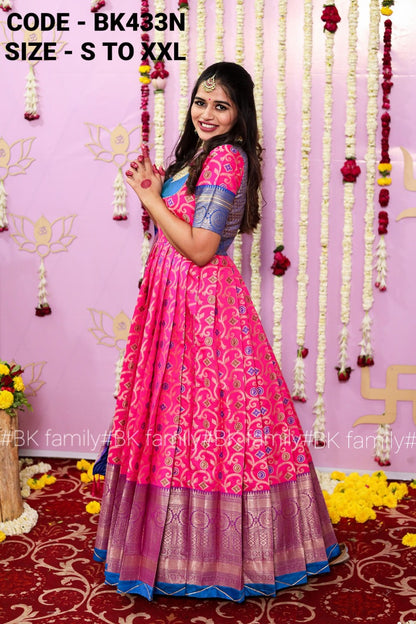 South Indian Magnetize Gown - pattu dress