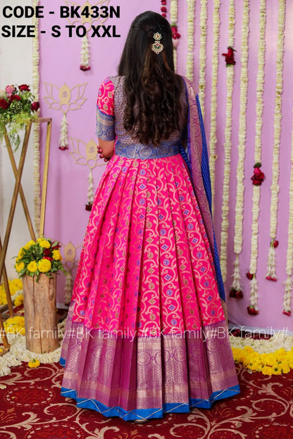 South Indian Magnetize Gown - pattu dress