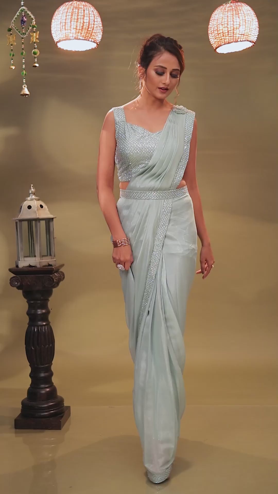 Ready To Wear Drape Gown Saree – SONAL & PANKAJ