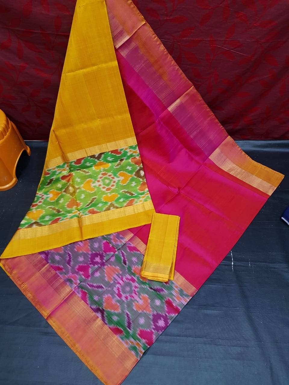 Pochampally ikkat silk saree in Hyderabad, India from SB Pochampally  Handlooms Divya Creations