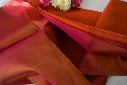 Uppada saree Tissue silk uppada saree - Lovley Orange saree for women