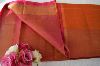 Uppada saree Tissue silk uppada saree - Lovley Orange saree for women