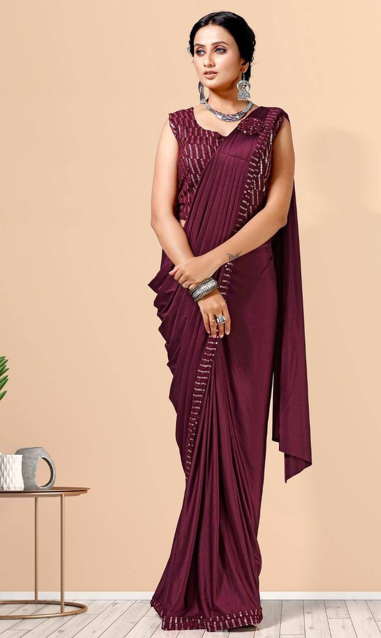 1 MINUTE SAREE WITh SHRUG at Rs.2299/Piece in surat offer by Royal Export