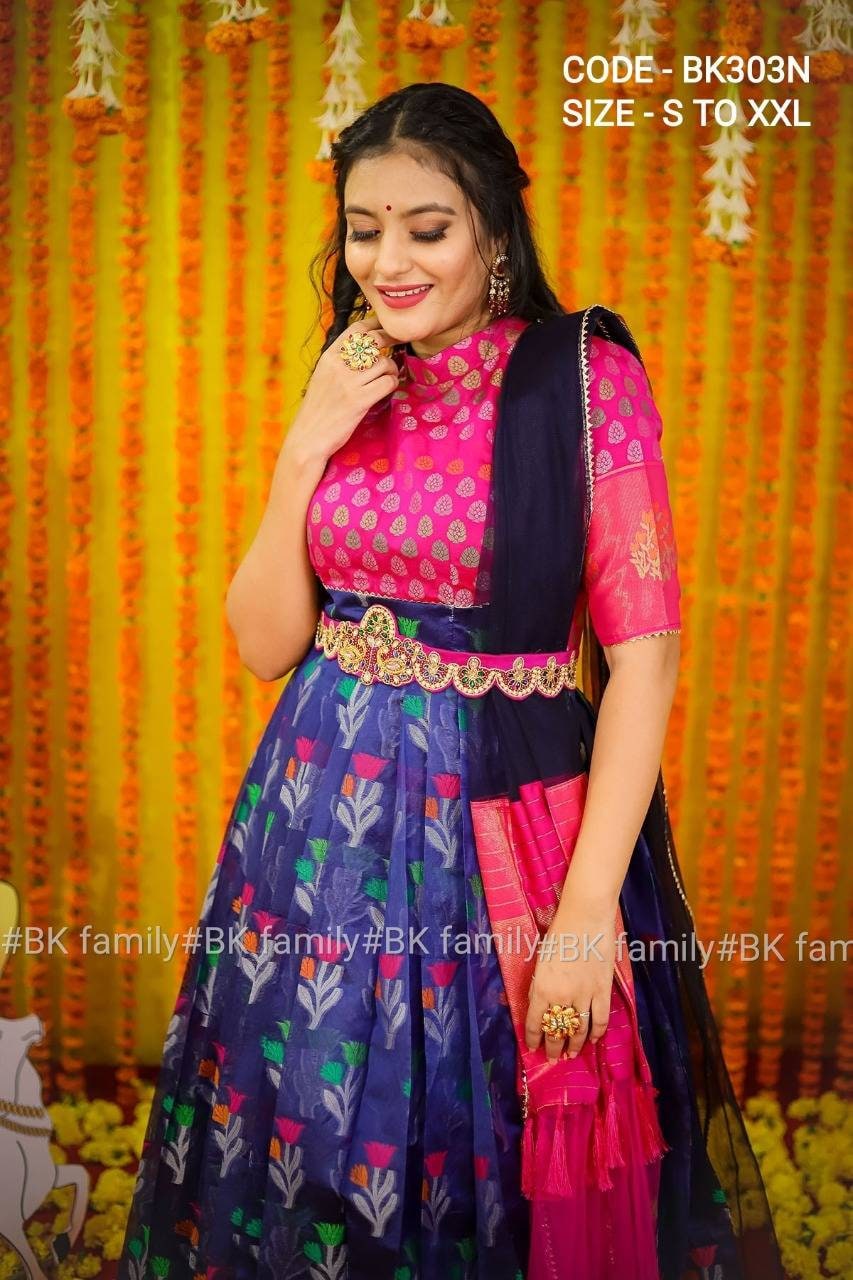 Ikkat on sale pattu lehengas